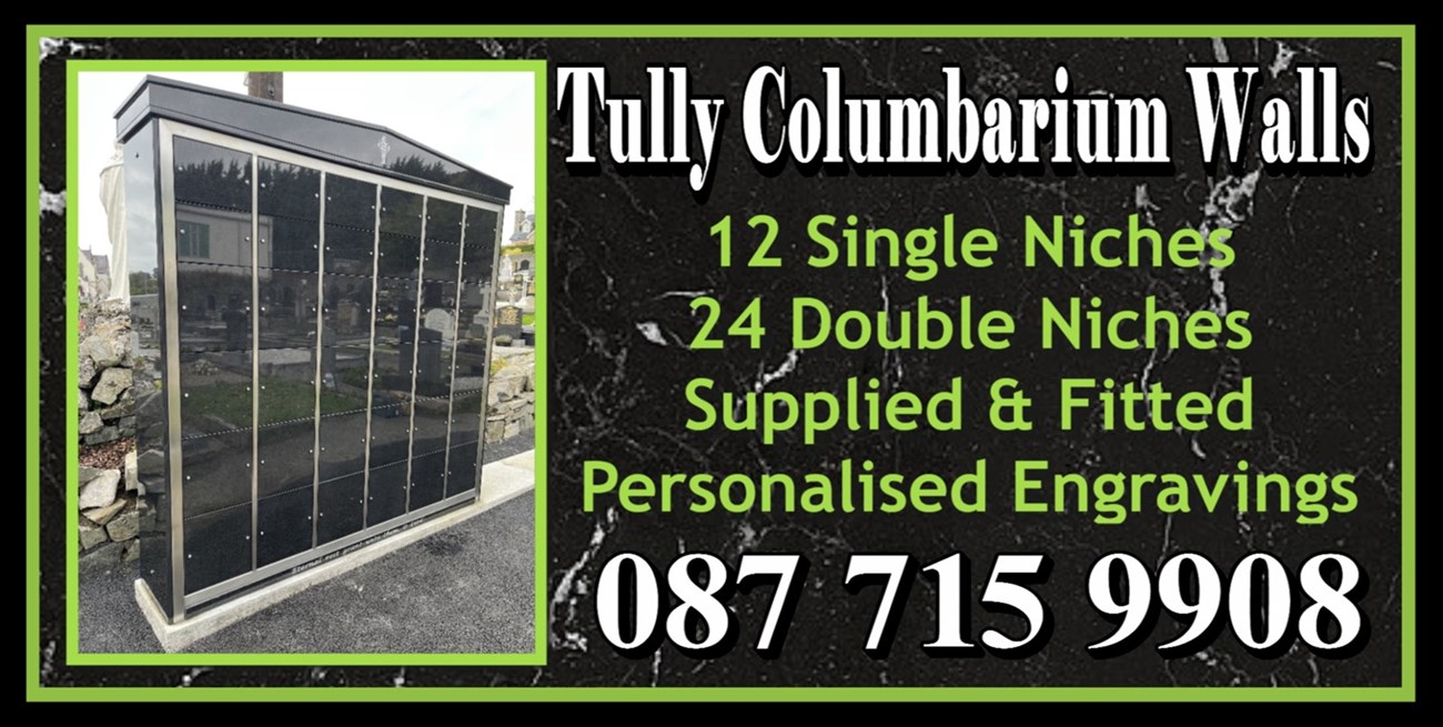 Columbarium Walls manufactured and supplied by Tully Columbarium Walls