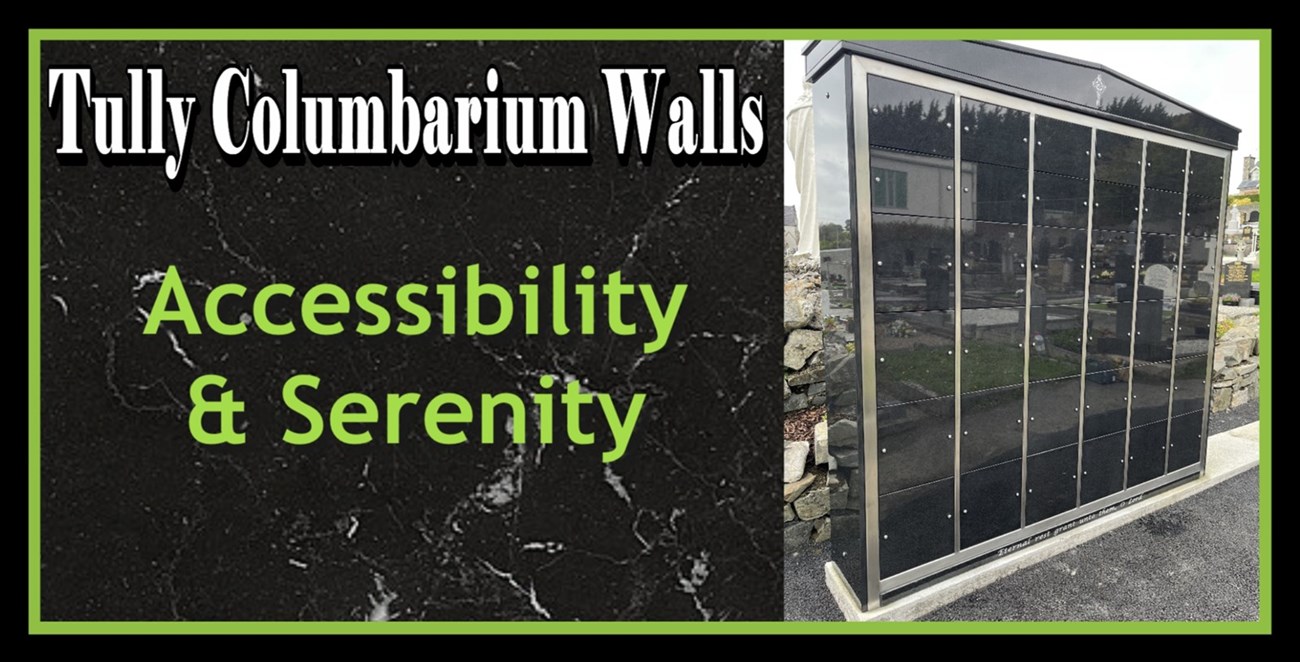 Columbarium walls are accessible and serene