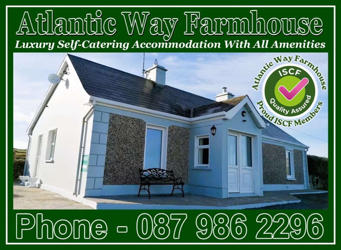 Self-catering farmhouse holiday accommodation in Lahinch - Atlantic Way Farmhouse