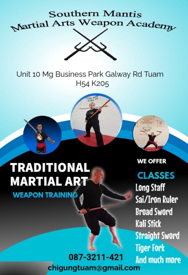 Traditional martial arts weapons training Tuam
