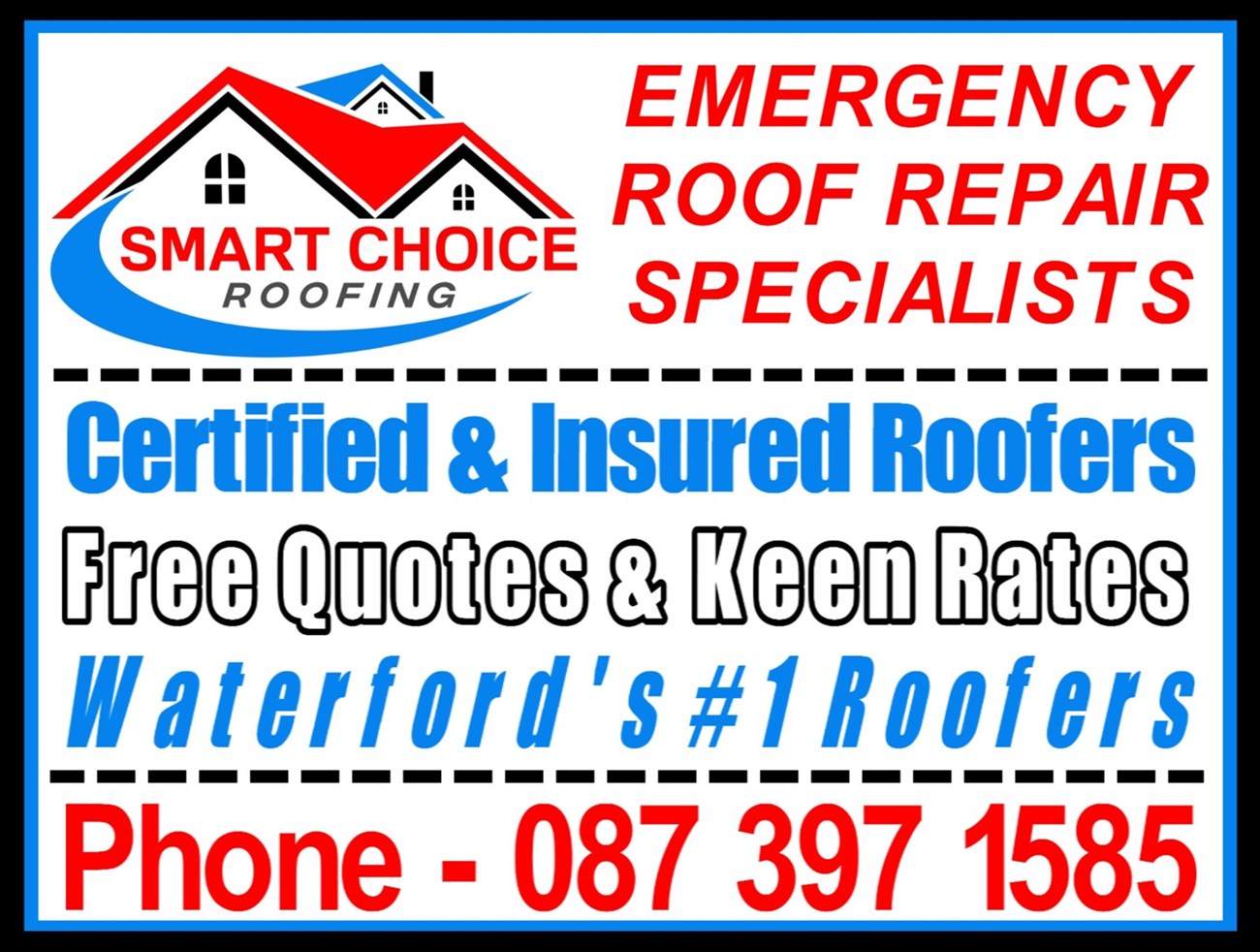 Roof Repairs Dunmore, Passage East, Kilmeaden, Ferrybank