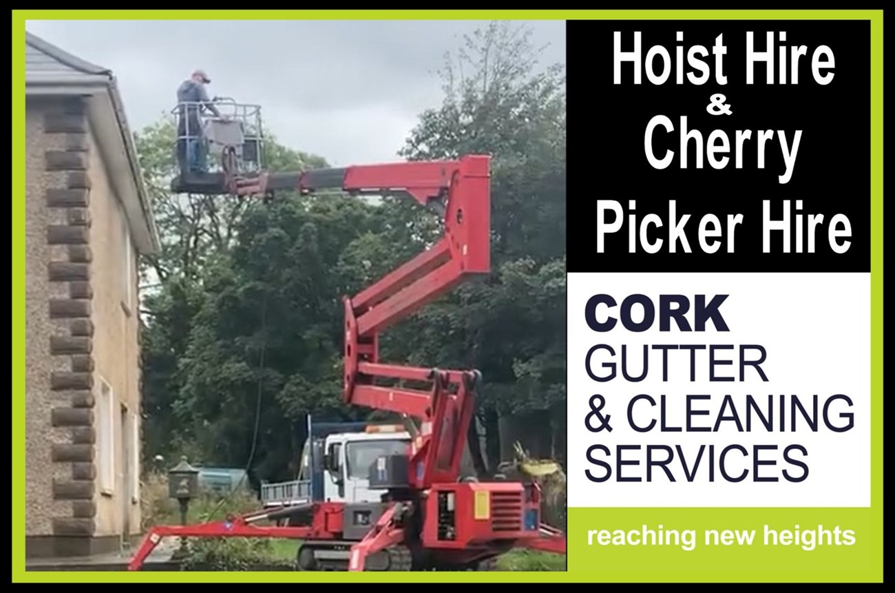 Cherry Picker Higher Carrigaline, Clonakilty, Bandon - Cork Gutter & Cleaning Services