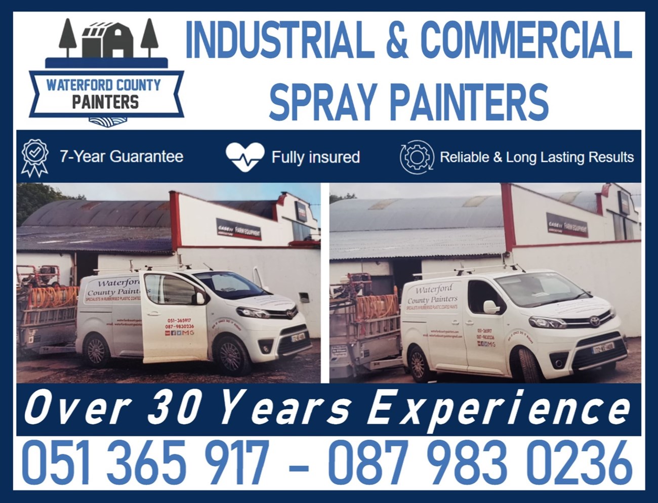 Industrial and commercial spray painting Wexford