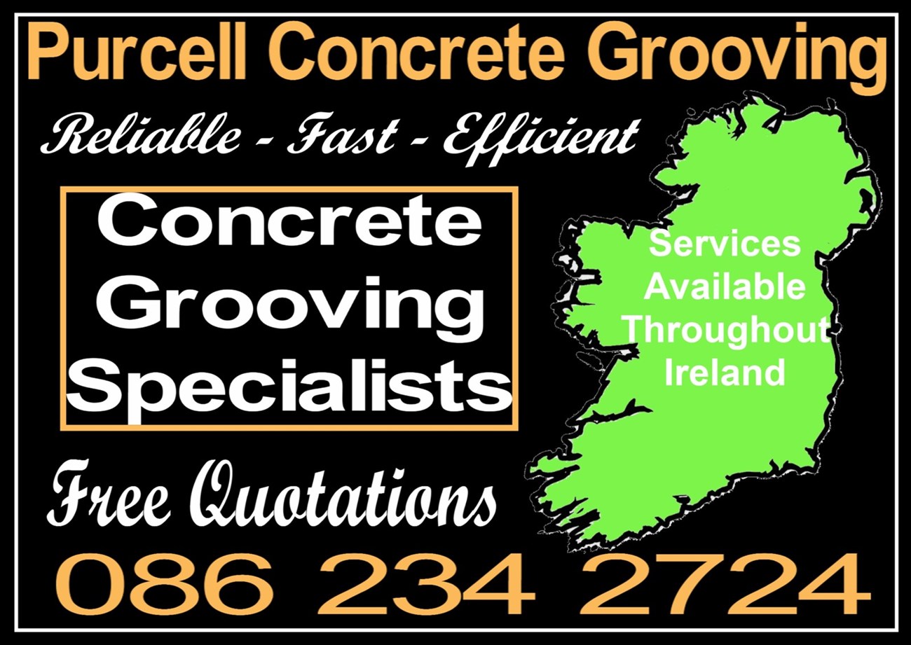 Concrete grooving services in Ireland
