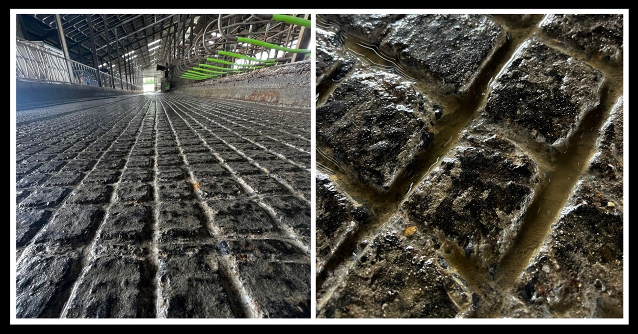 Farmyard concrete grooving services in Ireland