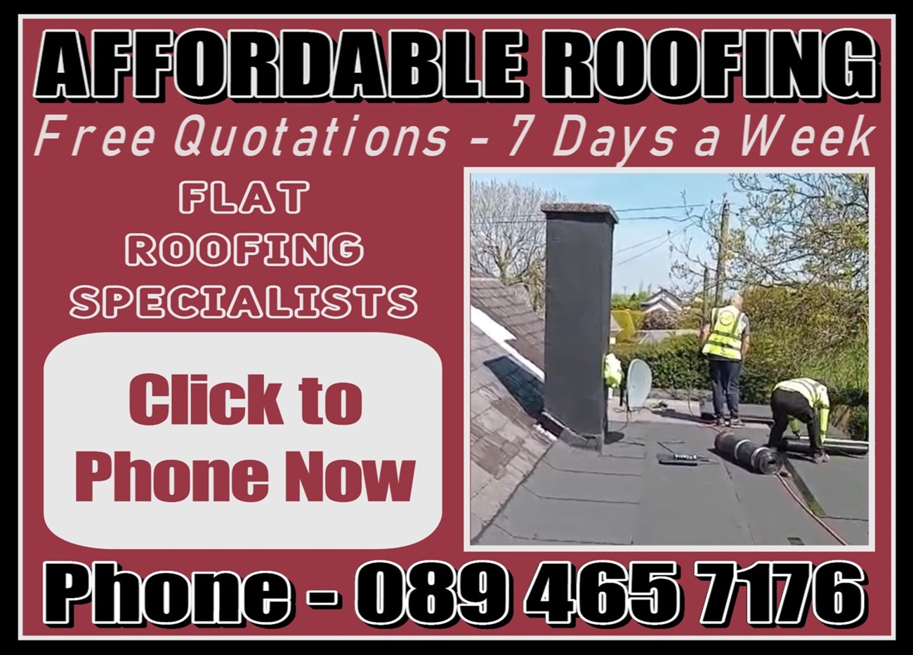 Flat roof repairs in Tipperary - Affordable Roofing Tipperary