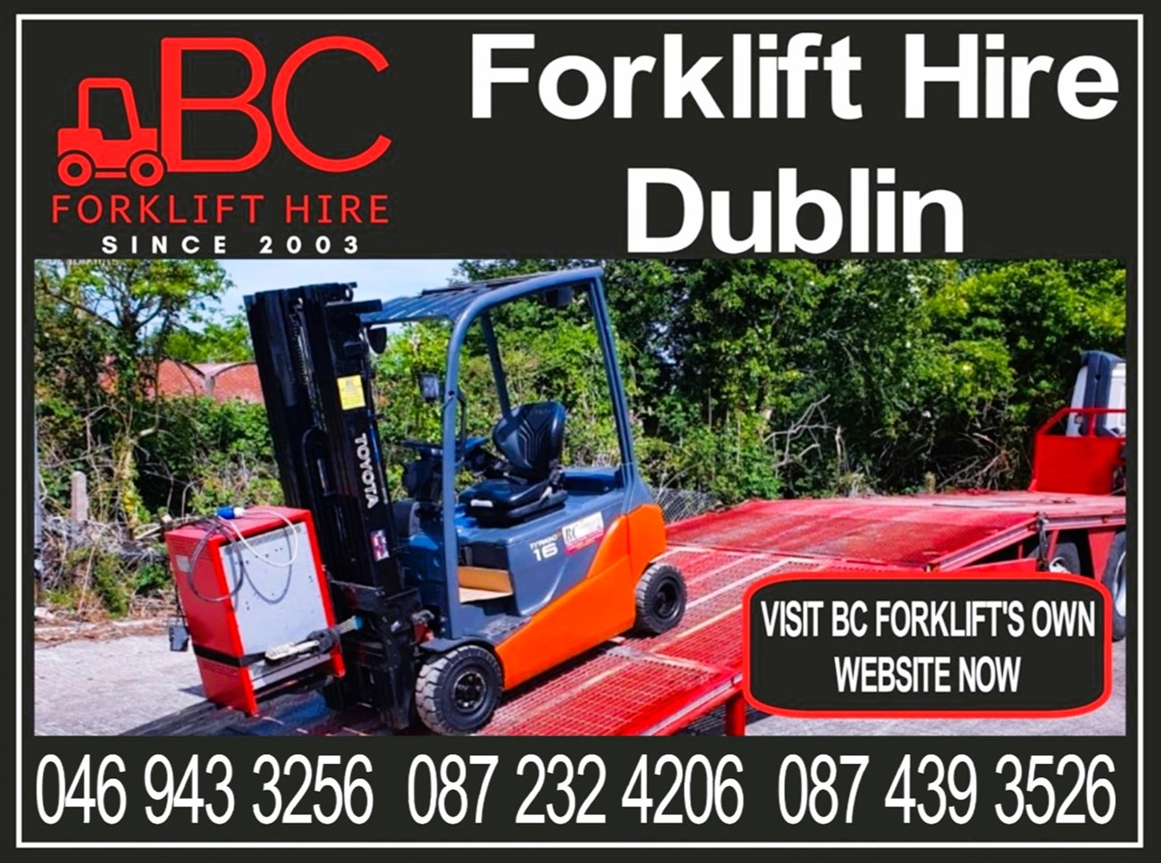 Forklift hire services in Dublin - Forklift Hire Dublin