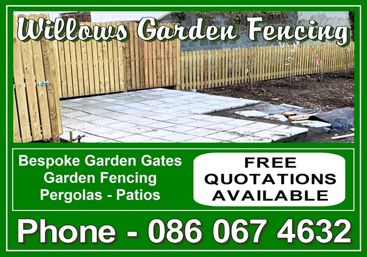 Garden fencing in Tipperary - carried out by Willows Garden Fencing