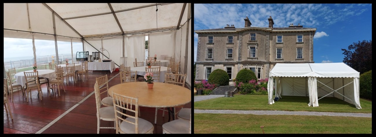 Marquee hire for the hospitality sector in Dublin is available from Marquees Dublin