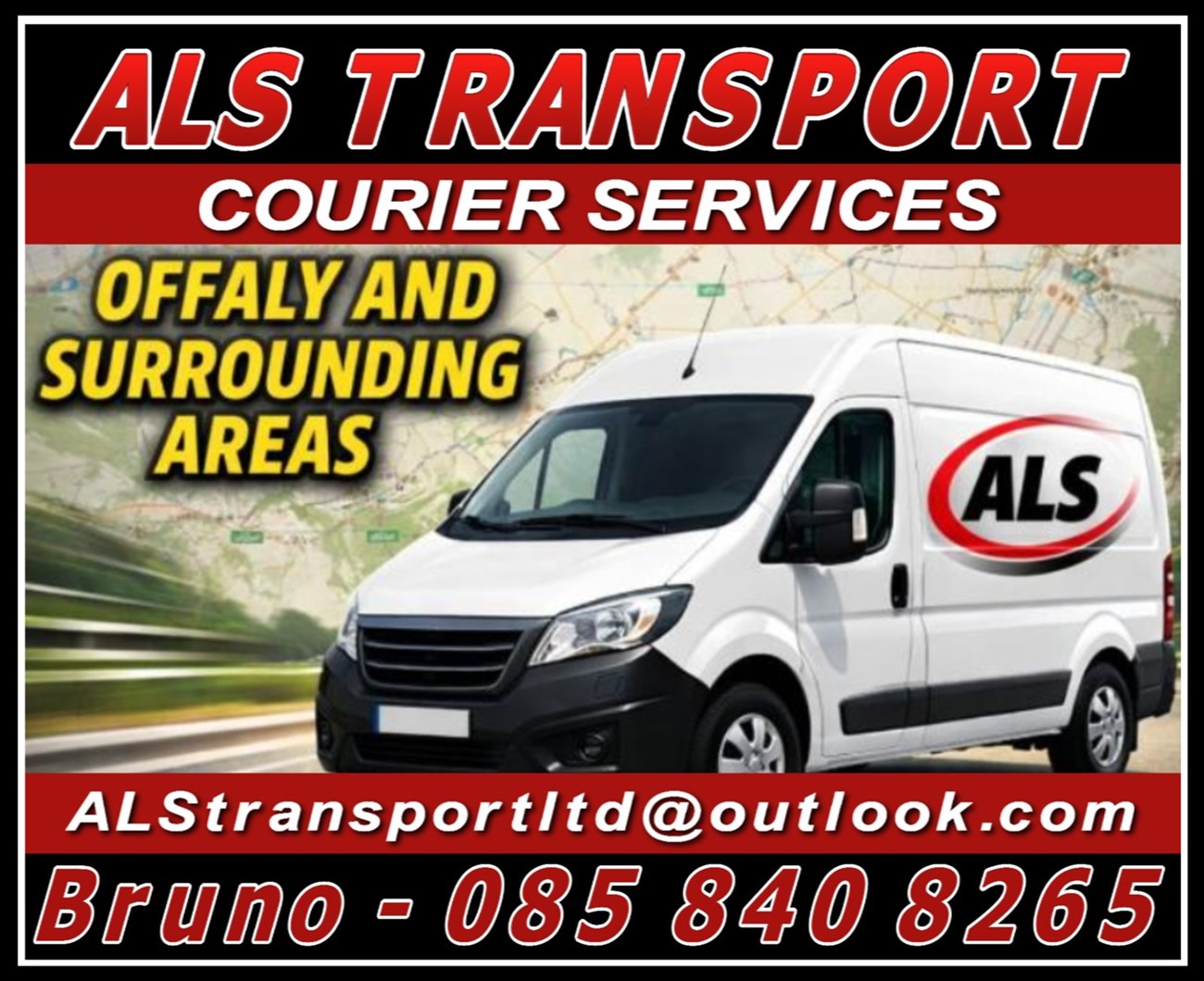 Man with van courier services in Offaly