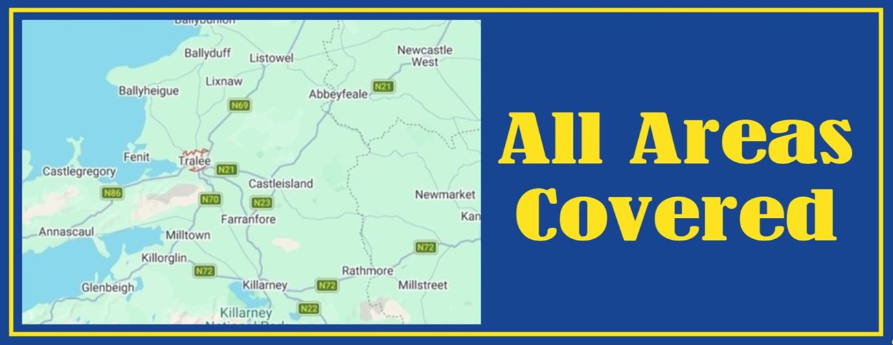 Man with van services in Tralee - map of locations available