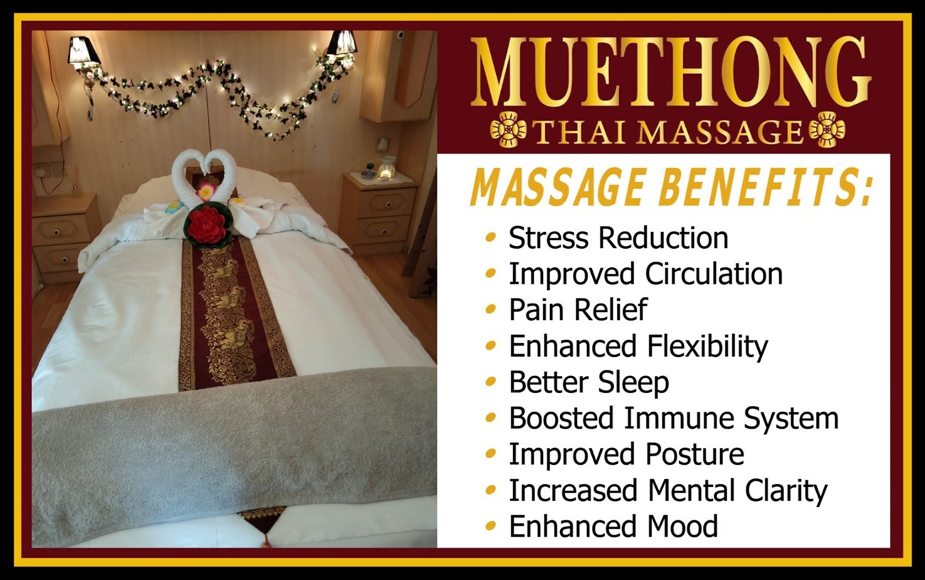 Benefits of massage in Cavan - carried out by Muethong Thai Massage