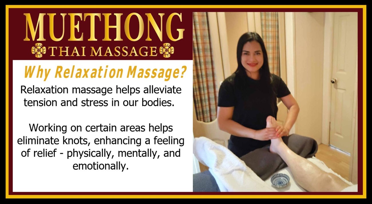 Relaxation massage in Cavan - carried out by Muethong Thai Massage