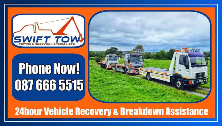 Motorway Recovery in South Dublin is carried out by Swift Tow