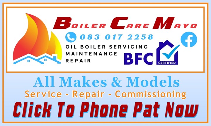 Oil boiler servicing Castlebar and Westport - by Boiler Care Mayo