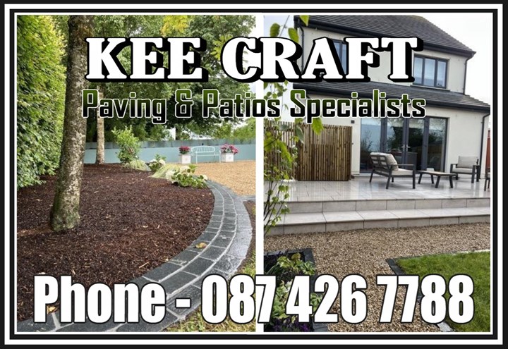 Patios in Athlone are constructed by Kee-Craft Paving 