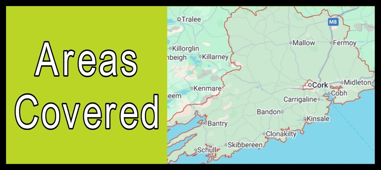 Areas Serviced by Cork Gutter & Cleaning Services
