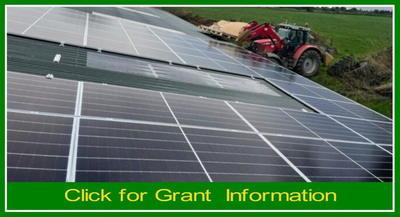 See information on solar panel grants in Cork available for dairy farmers