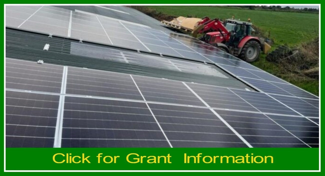 See information on solar panel grants in Kerry available for dairy farmers