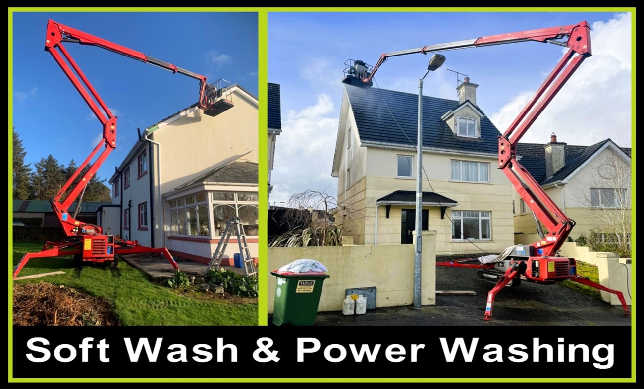 Soft Wash and Power Washing Carrigaline, Clonakilty, Bandon - Cork Gutter & Cleaning Services