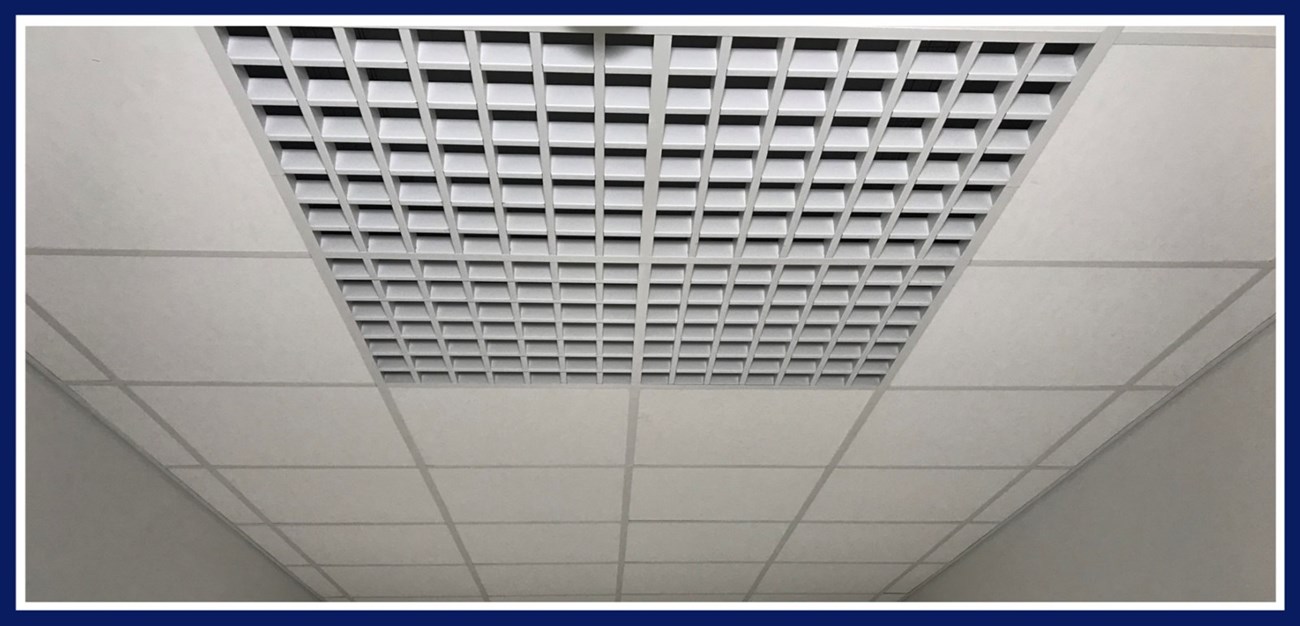 Hygienic vinyl faced suspended ceiling installation in Sligo is carried out by Kehoe Interior Fitout