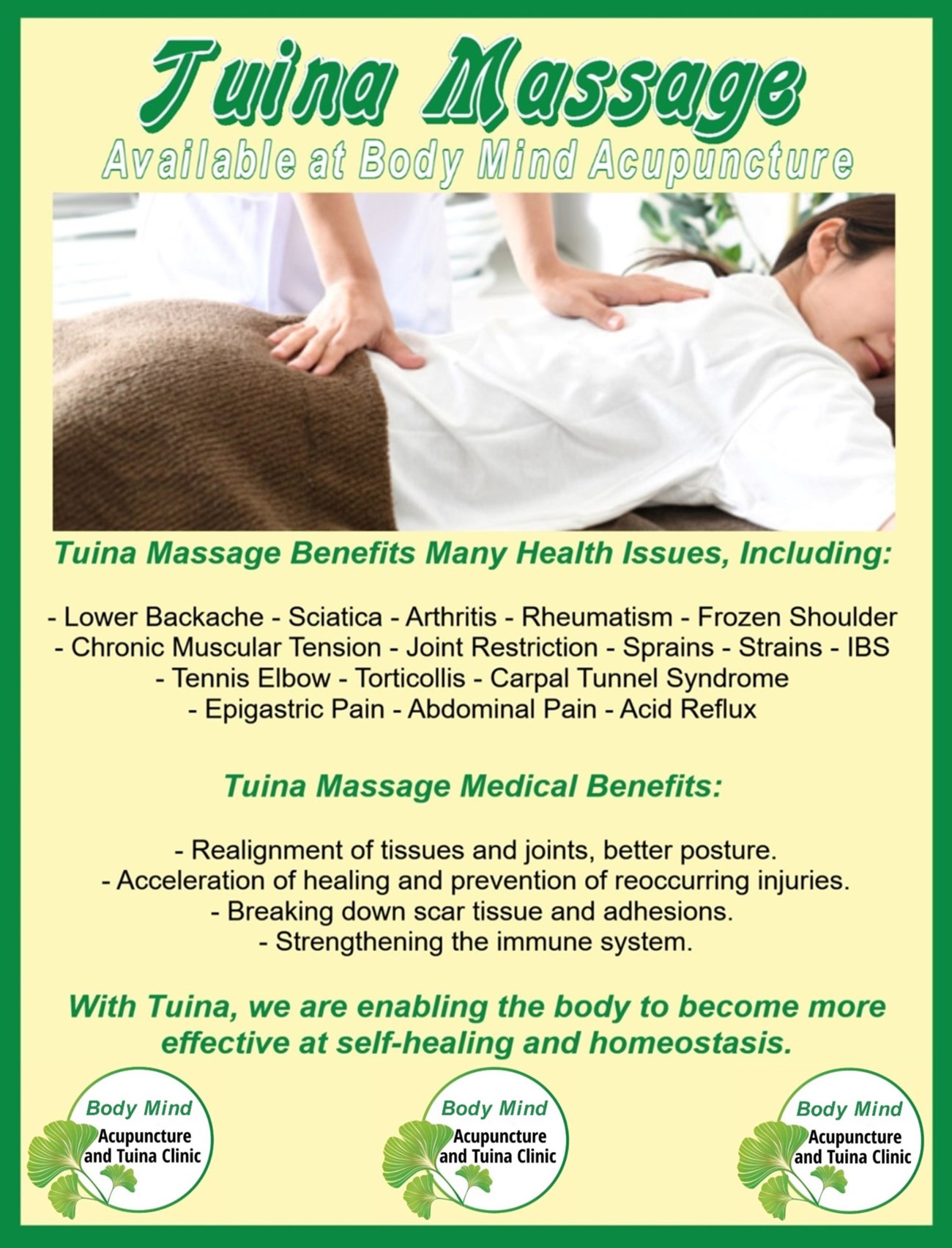 Tuina Massage in Ashbourne 