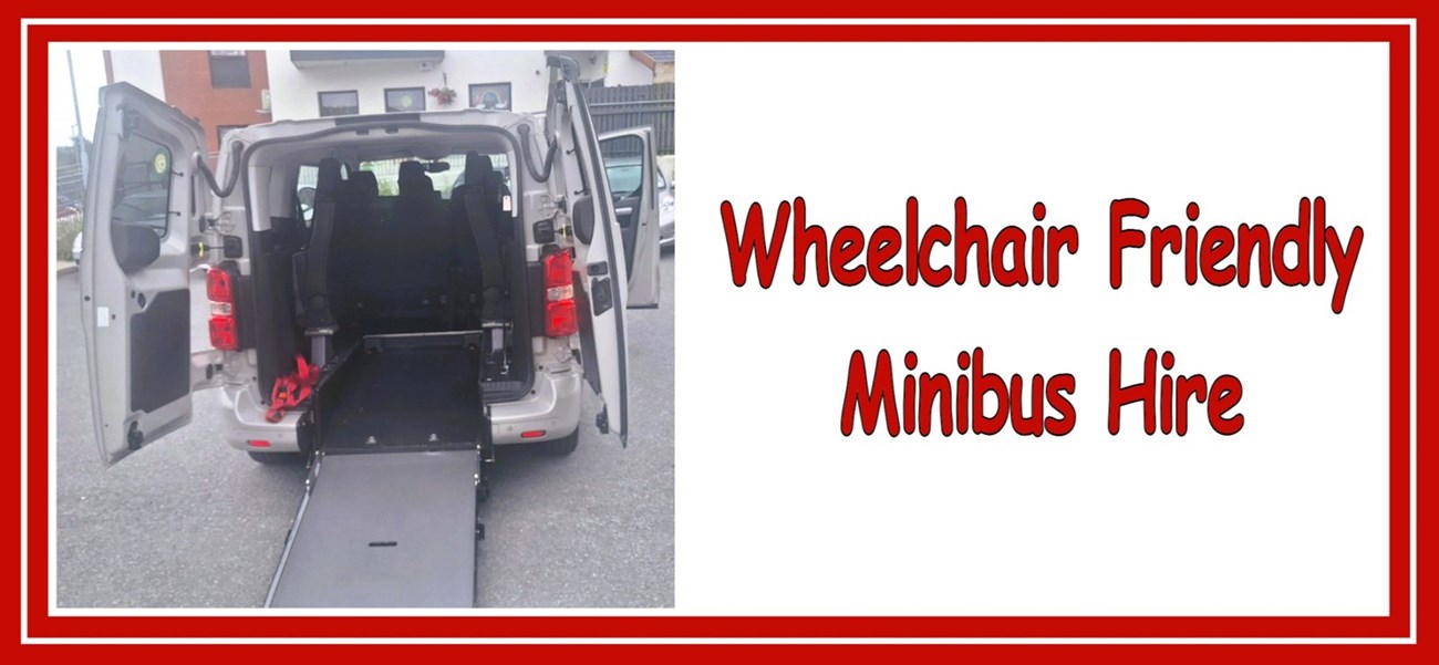 Wheelchair accessible minibus Hire to and from Duleek and Stamullen - Finnegan Minibus Hire